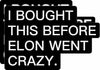 Tesla Bumper Sticker Anti Elon Musk 2 Pack 4x2.7in Black Reflective Vinyl