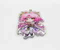 YJacuing Honkai Star Rail Chibi Cute Acrylic Stand Figure Keychain Pink Fu Xuan