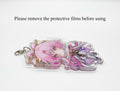 YJacuing Honkai Star Rail Chibi Cute Acrylic Stand Figure Keychain Pink Fu Xuan