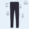 French Toast Girls Adaptive Skinny Pant Leggings Pull-Up Lift Loops Navy Size S