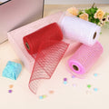 PATIKIL Decorative Mesh Ribbon Roll 5.9in x 10yd Pink 2pcs Classic Style