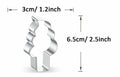 WJSYSHOP Mini Ice Cream Cookie Cutter Stainless Steel Silver