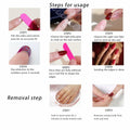 Independence Day Press On Nails Short Square USA Flag Patriotic Design