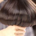 [Like New] MYS Hair 24inch PU Clip-In Synthetic Hair Extensions Dark Brown 160g