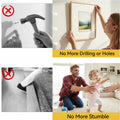 LRDUBI Heavy Duty Double Sided Tape 1.18" x 197" Clear Removable Adhesive