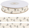 Luhiew Black Cotton Bow Ribbon 3/5 Inch 10 Yards Crafting Gift Wrap