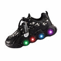 VRYUZHOU Kids Stylish Party Christmas Cartoon Sneakers Black Size 9