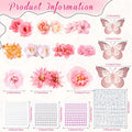 Kimkusia 2025 Graduation Cap Decorations Kit Pink Letters Flowers Topper