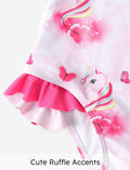 PATPAT Toddler Girls Unicorn One Piece Swimsuit Pink Size 2T
