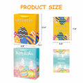 Ranfashiong 2Pcs 12.6" Easter Gift Bags Yellow Green Rabbit Eggs