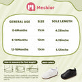 Meckior Infant Baby Shoes White Soft Sole Slip On Toddler Size Newborn