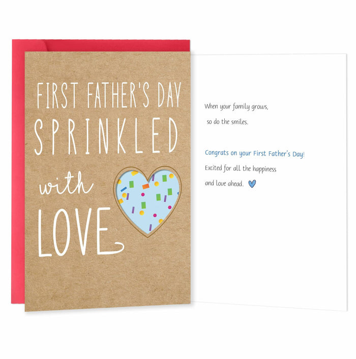 IDU First Father’s Day Card Gift from Baby Son Daughter Wife for New Dad 2025