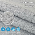 MELLYKORAN Sherpa Fleece Sectional Sofa Cover Non Slip Gray 28x70