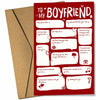 Pawzity Valentines Day Card for Boyfriend 5.3x8in Single Folded Envelope Him 09