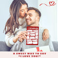 Pawzity Valentines Day Card for Boyfriend 5.3x8in Single Folded Envelope Him 09