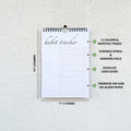 CLEVER SIGNS Habit Tracker Calendar Undated 12 Month Silver Spiral 7x10 Colorful