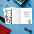 IDU Dog Dad Fathers Day Card Gift from Dog Cartoon Modern Animal ZN170