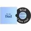 Pawzity Fathers Day Card Vintage 5.3x5.3in Single Red Envelope Dad
