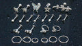 Oufksiyy 16G Surgical Steel Purple Rainbow Tragus Piercing Jewelry