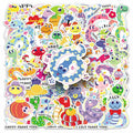 YINFENGKANHAI 50 Pcs Kawaii Snake Stickers Waterproof Vinyl Cartoon Decals