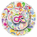 YINFENGKANHAI 50 Pcs Kawaii Snake Stickers Waterproof Vinyl Cartoon Decals