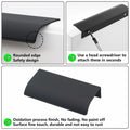HANIHUA 10 Pcs Black Finger Pulls Drawer Handles 3.15in Aluminum
