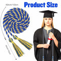 Slergut White Graduation Cords 67" Long Tassels Honor Accessories