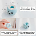 CHICHI PAWS Pet Toothbrush Set 5pcs Soft Bristles with Holder for Dogs Cats