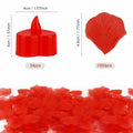 [Like New] LSVGSAK Romantic LED Candle Lights & 1000pcs Red Rose Petals Set