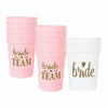[Like New] LADY&HOME Plastic Party Cups 16oz Reusable 15 Pack White Wedding