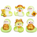 VICASKY Chinese New Year 2025 Snake Resin Figurines 10 Pcs Lucky Miniatures