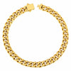 Kindoo Stainless Steel Cuban Link Bracelet 7mm Gold 8.6in
