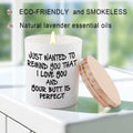 BFJLIFE Lavender Scented Soy Candle Gift for Women Girlfriend Wife 3.25x2.75in