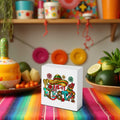 MIOOKISS Cinco De Mayo Mexican Fiesta Rustic Wooden Box Sign 5x5 Let's Fiesta
