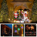 DomiHue Solar Lights Outdoor Waterproof 60LED 36ft String Lights Multicolor