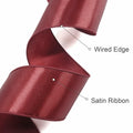 Traico 1.5" Navy Blue Satin Wired Ribbon 20 Yards for Christmas Wedding
