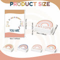 Feifeiya 80 Sets Rainbow Inspirational Erasers with Motivational Cards Colorful