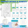 Ctosree 12 Pcs Valentine Pre Drawn Canvas Painting Boards 8x10 Inch Scenery