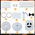Waybas Ghost Halloween Candy Bowl LED Lights Outdoor 47" Tall White
