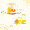 JeVenis 2pcs First Trip Around the Sun Birthday Hat Boho Sun Party Decoration