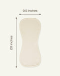 MON CHOU Organic Cotton Burp Cloths Baby 20x9.5 Meadow Cocoa