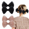 YanJie Baby Girls Hair Bows Pink Blue Tulle Lace Clips Pack of 2