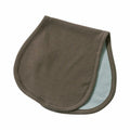 MON CHOU Organic Cotton Burp Cloths Baby 20x9.5 Meadow Cocoa