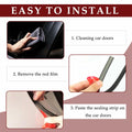 CXCCOI 16.4Ft Automotive Weather Stripping Car Door Seal Strip Black