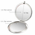 COFOZA Stainless Steel Rose Gold Compact Travel Makeup Mirror Classic Style