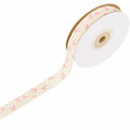 Luhiew Pink Cotton Bow Ribbon 3/5 Inch 10 Yards Craft Gift Wrap