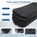 STARTRC GAMES Switch 2 Carrying Case Large PU Hard Travel Bag Black