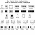 SWITCH HITS Silver Glass Mirror Light Switch Cover Plate 1 Toggle 3.5x5.25
