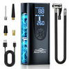 Akiuteck Portable Tire Inflator 150 PSI Cordless Air Pump Black 20000mAh
