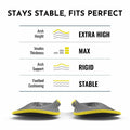 PerseveranX NASA Plantar Fasciitis Insoles Shock Absorb XL M12.5-14.5 W13.5-15.5
